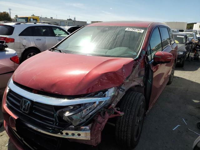 5FNRL6H90NB006264 - 2022 HONDA ODYSSEY ELITE RED photo 1