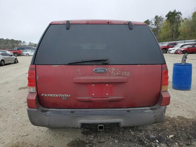 1FMPU16L64LA46023 - 2004 FORD EXPEDITION XLT RED photo 6