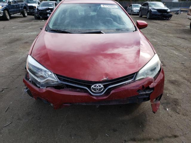 5YFBURHE7EP091783 - 2014 TOYOTA COROLLA L RED photo 11