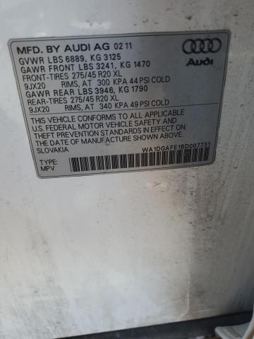 WA1DGAFE1BD007731 - 2011 AUDI Q7 PRESTIGE თეთრი ფოტო 13