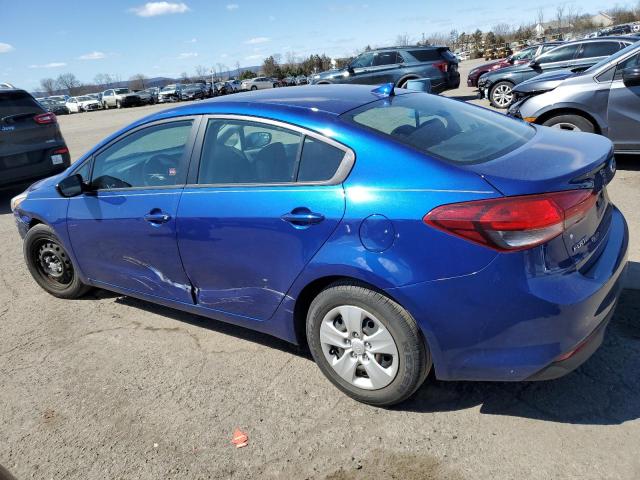 3KPFK4A74HE063189 - 2017 KIA FORTE LX BLUE photo 2