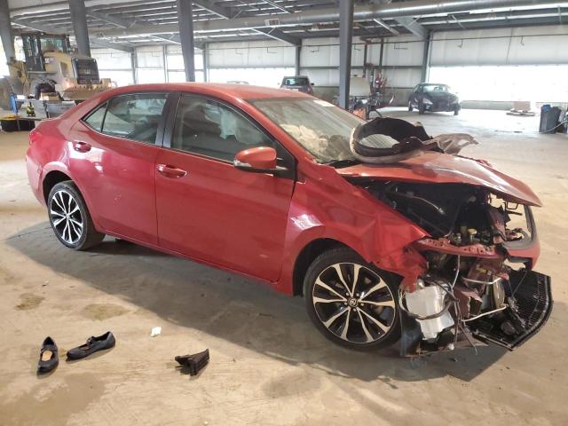 5YFBURHE4HP619073 - 2017 TOYOTA COROLLA L RED photo 4