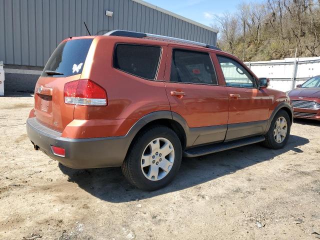 KNDJH741395025029 - 2009 KIA BORREGO LX ORANGE photo 3