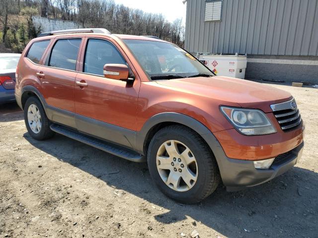 KNDJH741395025029 - 2009 KIA BORREGO LX ORANGE photo 4