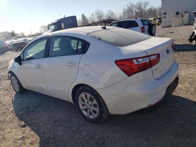 KNADM4A37G6686421 - 2016 KIA RIO LX WHITE photo 2