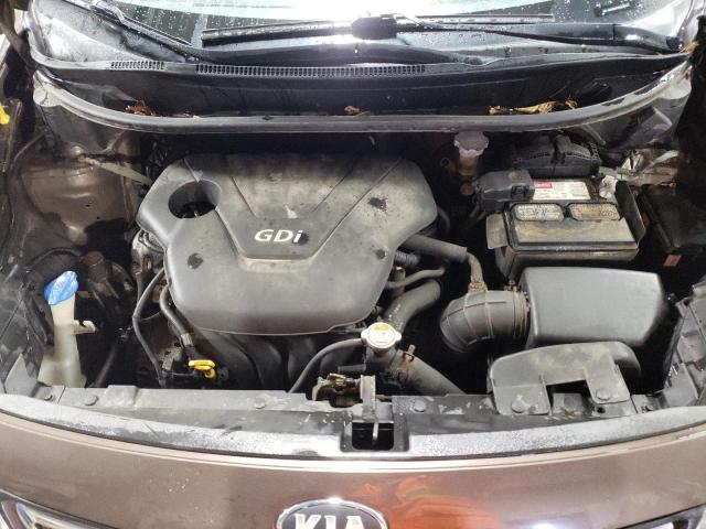 KNADN4A34D6146775 - 2013 KIA RIO EX BROWN photo 11