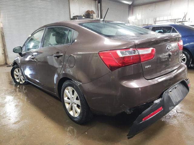 KNADN4A34D6146775 - 2013 KIA RIO EX BROWN photo 2