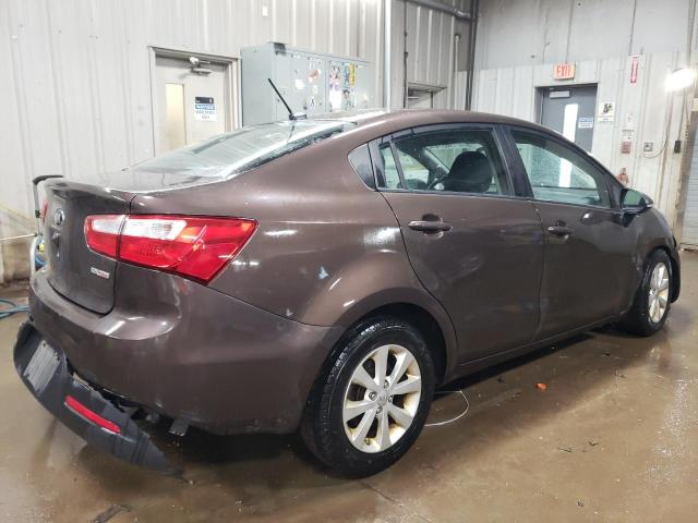 KNADN4A34D6146775 - 2013 KIA RIO EX BROWN photo 3