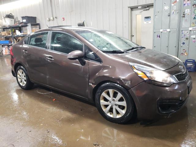 KNADN4A34D6146775 - 2013 KIA RIO EX BROWN photo 4