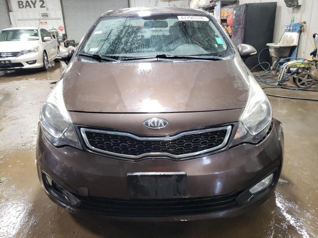 KNADN4A34D6146775 - 2013 KIA RIO EX BROWN photo 5
