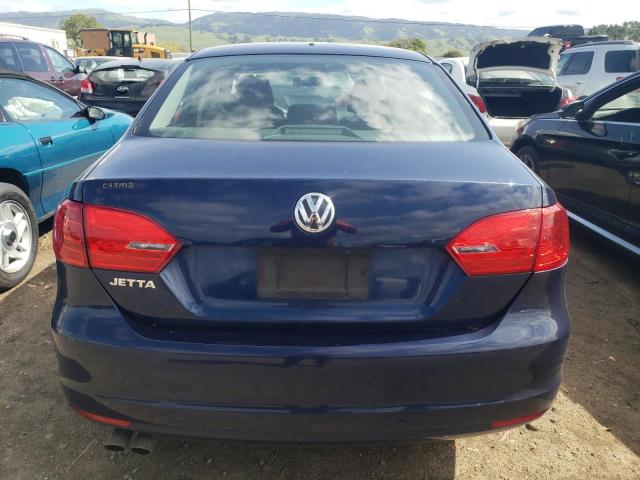 3VW2K7AJ8EM395646 - 2014 VOLKSWAGEN JETTA BASE BLUE photo 6