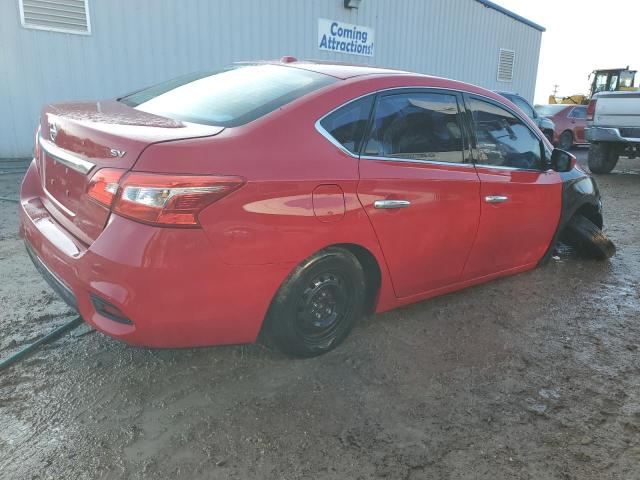 3N1AB7AP0HL685203 - 2017 NISSAN SENTRA S RED photo 3