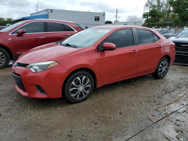 5YFBURHE4FP271613 - 2015 TOYOTA COROLLA L RED photo 1