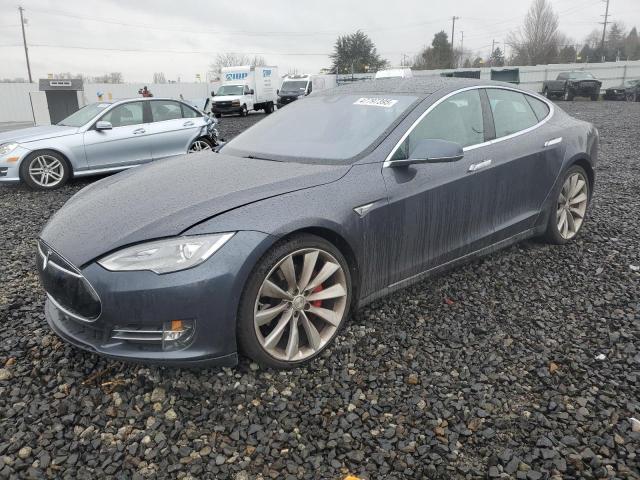 5YJSA1E47GF129744 - 2016 TESLA MODEL S Boz foto 1