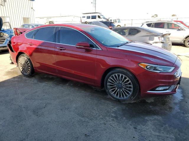 3FA6P0H92HR253153 - 2017 FORD FUSION SE RED photo 4