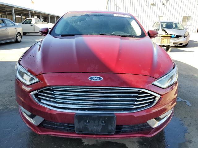 3FA6P0H92HR253153 - 2017 FORD FUSION SE RED photo 5