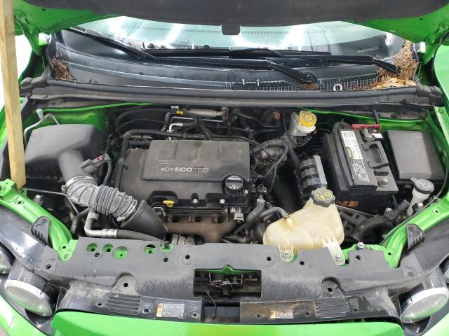 1G1JC5SB5F4146122 - 2015 CHEVROLET SONIC LT GREEN photo 11