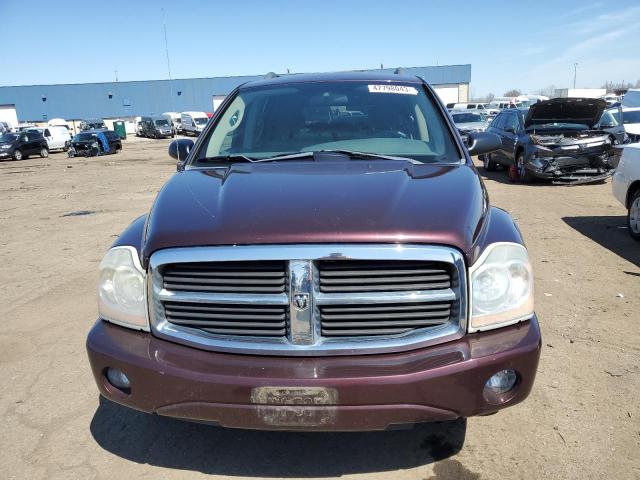 1D4HB48N45F613136 - 2005 DODGE DURANGO SLT BURGUNDY photo 5