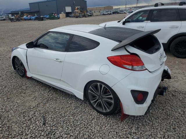 KMHTC6AE6GU302117 - 2016 HYUNDAI VELOSTER TURBO WHITE photo 2