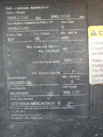 9A193443 - 2013 CROW FORKLIFT أسمر صورة 10