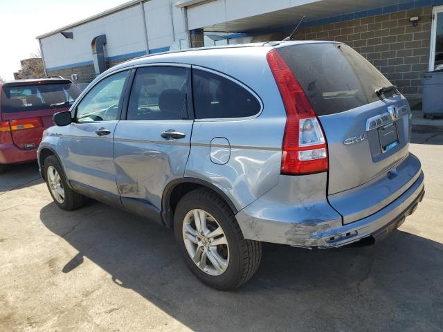 5J6RE4H59AL084331 - 2010 HONDA CR-V EX BLUE photo 2