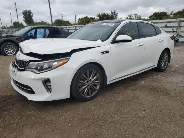 5XXGV4L27JG248573 - 2018 KIA OPTIMA SXL WHITE photo 1