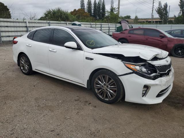 5XXGV4L27JG248573 - 2018 KIA OPTIMA SXL WHITE photo 4