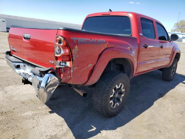 5TFLU4EN1CX027376 - 2012 TOYOTA TACOMA DOUBLE CAB RED photo 3