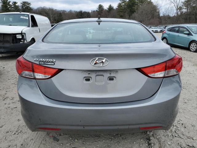 KMHDH4AE0DU003888 - 2013 HYUNDAI ELANTRA GLS SILVER photo 6