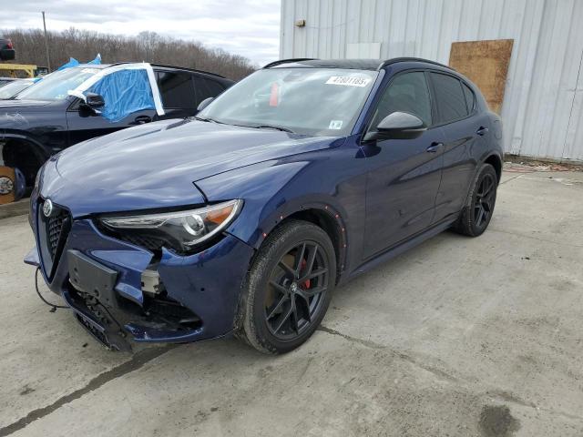 ZASPAKBN0L7C82854 - 2020 ALFA ROMEO STELVIO TI ლურჯი ფოტო 1