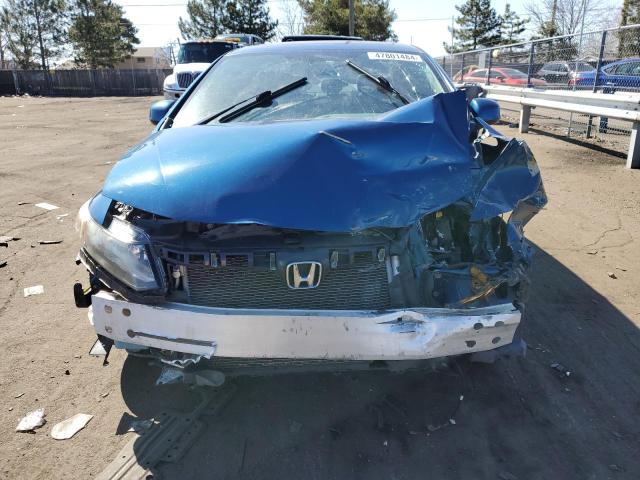 19XFB2F98CE043597 - 2012 HONDA CIVIC EXL ლურჯი ფოტო 5