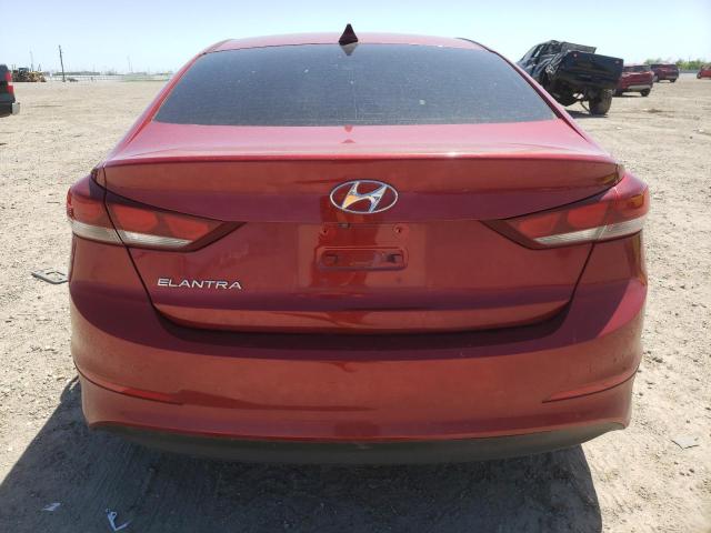 KMHD84LFXHU226726 - 2017 HYUNDAI ELANTRA SE RED photo 6