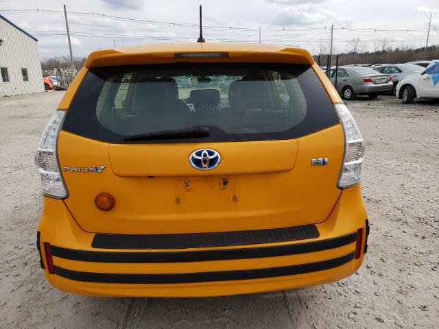 JTDZN3EU6D3201024 - 2013 TOYOTA PRIUS V ORANGE photo 6