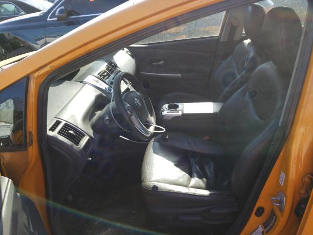 JTDZN3EU6D3201024 - 2013 TOYOTA PRIUS V ORANGE photo 7