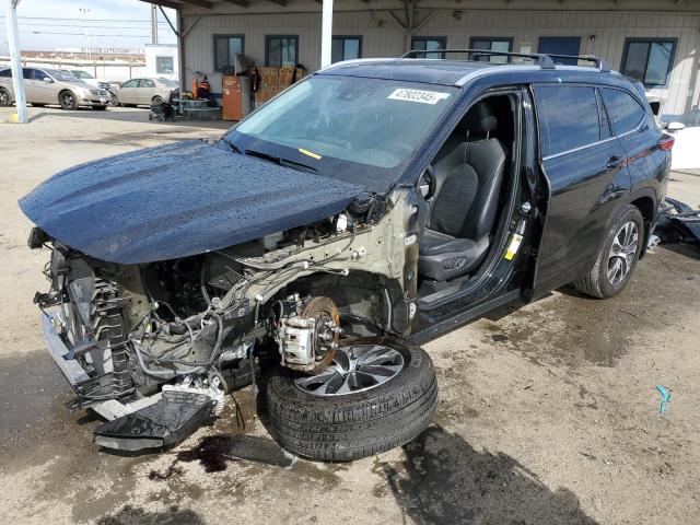 5TDHZRAH8MS532276 - 2021 TOYOTA HIGHLANDER XLE BLACK photo 1