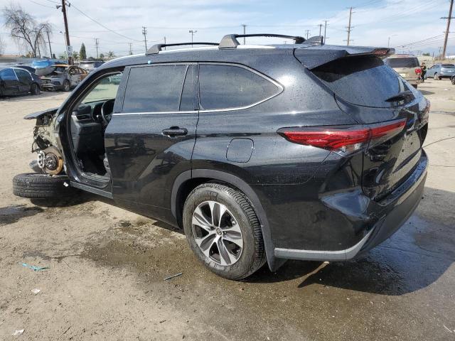 5TDHZRAH8MS532276 - 2021 TOYOTA HIGHLANDER XLE BLACK photo 2