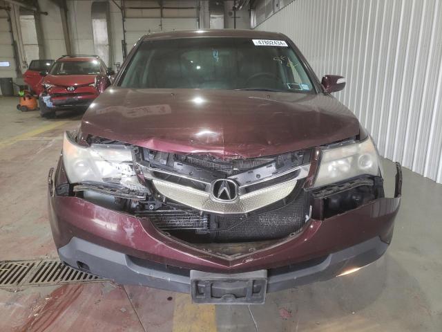 2HNYD28577H522224 - 2007 ACURA MDX SPORT BURGUNDY photo 5