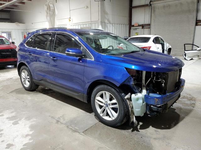 2FMTK4J98FBB80049 - 2015 FORD EDGE SEL BLUE photo 4