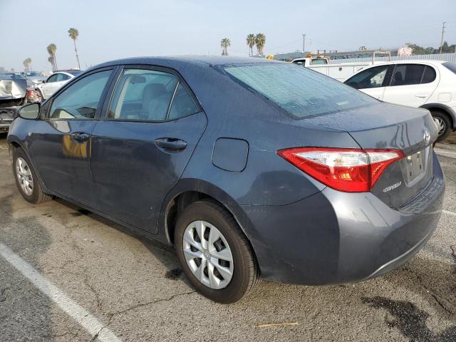 5YFBURHE8GP508590 - 2016 TOYOTA COROLLA L GRAY photo 2