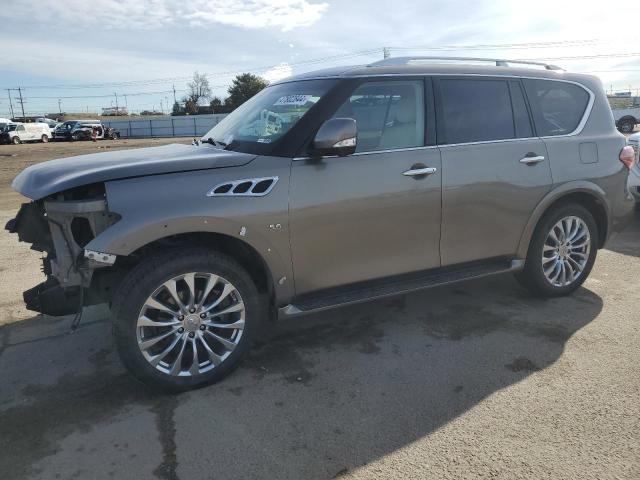 JN8AZ2NC5F9372113 - 2015 INFINITI QX80 GRAY photo 1