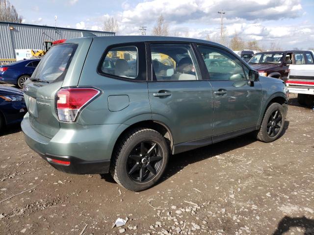 JF2SJAAC7JH570313 - 2018 SUBARU FORESTER 2.5I GREEN photo 3