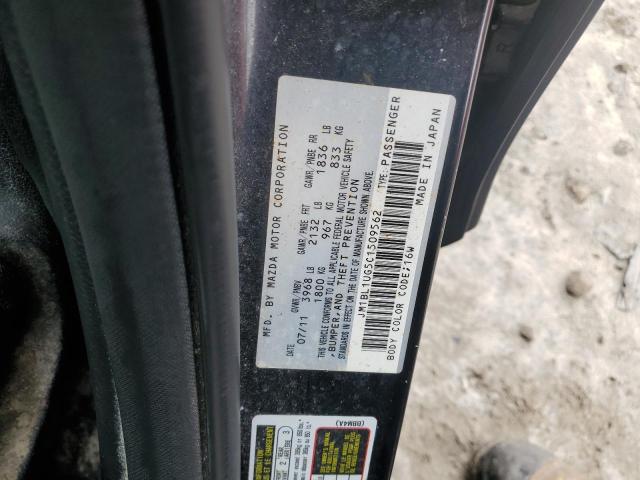 JM1BL1UG5C1509562 - 2012 MAZDA 3 I BLACK photo 12