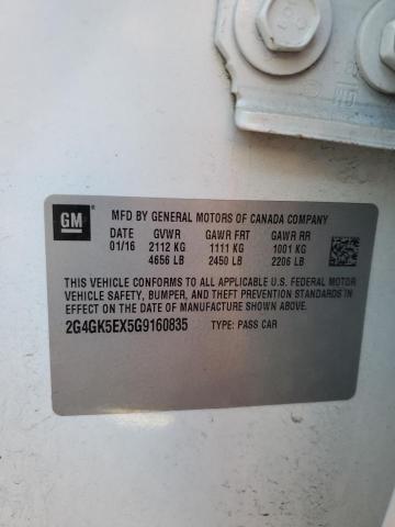 2G4GK5EX5G9160835 - 2016 BUICK REGAL 白色 照片 12