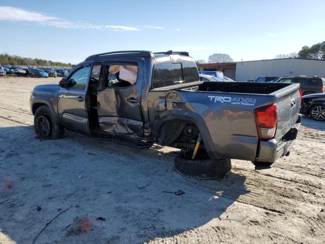 5TFCZ5AN7KX190206 - 2019 TOYOTA TACOMA DOUBLE CAB GRAY photo 2