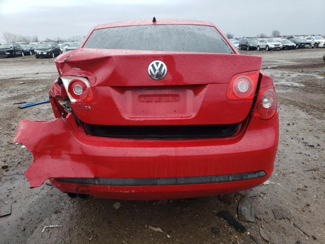 3VWGF71K37M022441 - 2007 VOLKSWAGEN JETTA RED photo 6