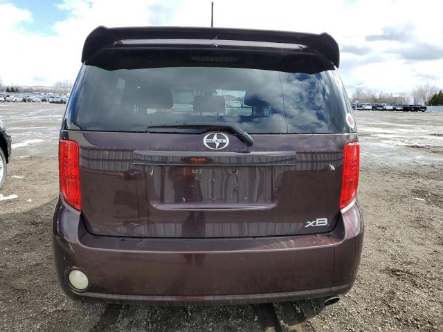 JTLKE50E381017730 - 2008 TOYOTA SCION XB BURGUNDY photo 6