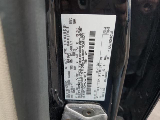 5LMCJ2C90GUJ18819 - 2016 LINCOLN MKC SELECT BLACK photo 13