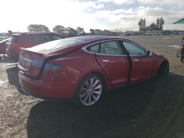 5YJSA1H17EFP27900 - 2014 TESLA MODEL S 红色 照片 3