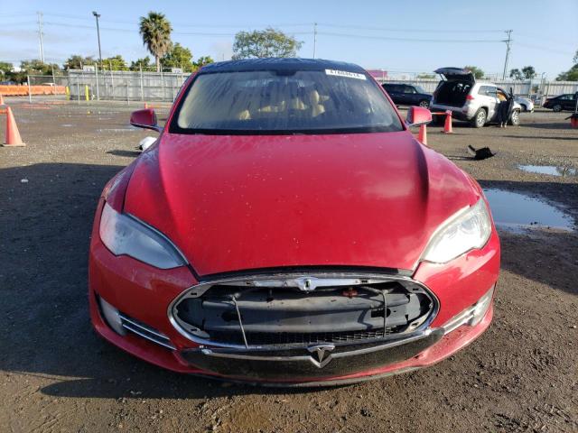 5YJSA1H17EFP27900 - 2014 TESLA MODEL S 红色 照片 5