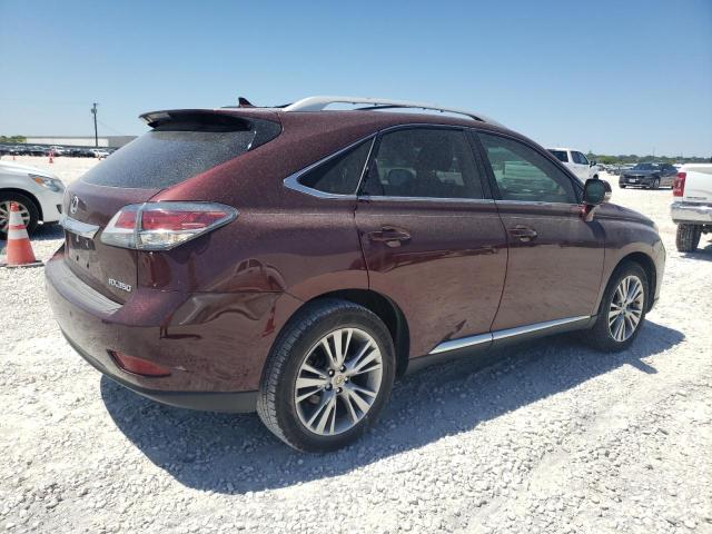 2T2ZK1BA0DC108753 - 2013 LEXUS RX 350 MAROON photo 3